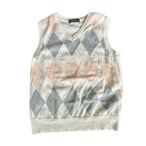 Brandy Melville argyle sweater vest OS
